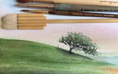 “How to” or my way to paint a watercolor Landscape