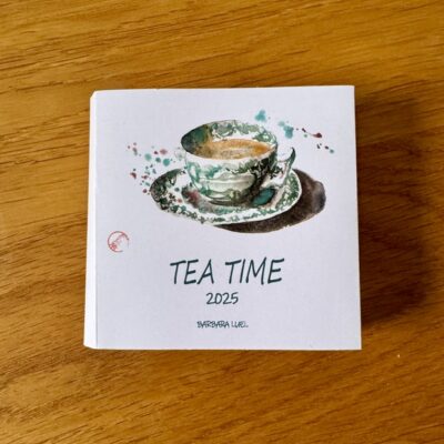 Tea Time leporello sketchbook reproduction