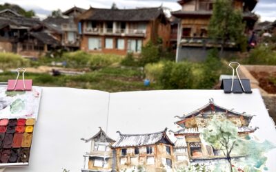 On a Travelsketchbook workshop Trip in China I En stage de carnet de voyage en Chine