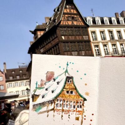 Atelier Carnet de voyage à Pont-Scorff, Bretagne, du 30/9 au 04/10